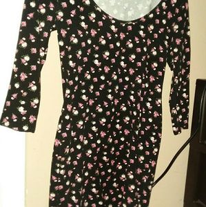 Skin tight rose dress